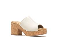 Hush Puppies Ladies Cream Poppy Platform Mules Sandals Cream