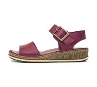 Hush Puppies Ladies Ellie Sandal, Dark Red, 4