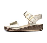 Hush Puppies Ladies Ellie Sandal, Gold, 4