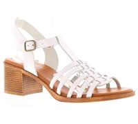 Hush Puppies Ladies Greta Heeled Sandal, White, 5