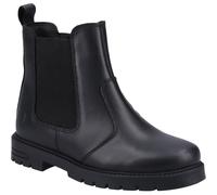 Hush Puppies Laura Leather Junior Black Boots UK 11