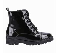 Hush Puppies Lauren Kid Girls Trendy Secure Warm Patent School Shoes Black