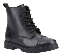 Hush Puppies Lauren Senior Leather Girls's Black Boots UK 3