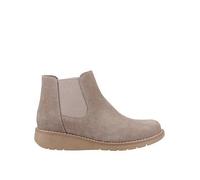 (Brown, 7 (Adults')) Hush Puppies Leonie Suede Women's Taupe Flat Chelsea Boots
