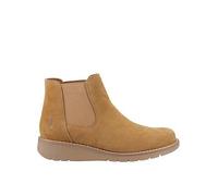 (Brown, 5 (Adults')) Hush Puppies Leonie Suede Women's Tan Flat Chelsea Boots