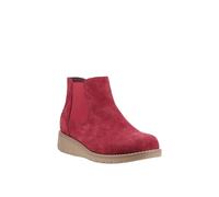 Hush Puppies Leonie Suede Boot In Burgundy Burgundy