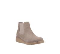 Hush Puppies Leonie Suede Boot In Taupe Taupe