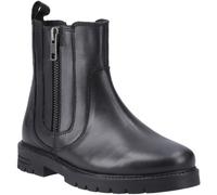 Hush Puppies Liana Leather Girls's Black Boots - Size UK 12