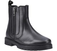Hush Puppies Liana Leather Junior Black Boots UK 12