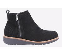 Hush Puppies Libby MEMORY FOAM Womens Boots - Black Leather - Size UK 8