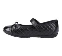 (Black, 5 (Adults')) Hush Puppies Lottie Leather Girls's Black Ballet Flats