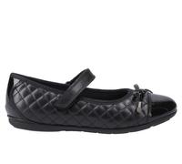 Hush Puppies Lottie Kids Girls Ballerina Shoes | School Shoes | Black | UK Size 13