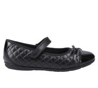 Hush Puppies Lottie Kids Girls Ballerina Shoes | School Shoes | Black | UK Size 3