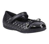 Hush Puppies Lottie Leather Junior Black Shoes UK 1
