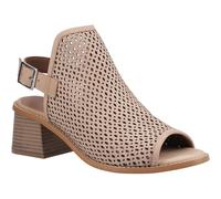 Hush Puppies Louise Heeled Leather Women's Taupe Heels UK 4