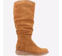 Hush Puppies Lucinda Womens Fashion Casual Knee High Boot MEMORY FOAM Tan