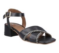 Hush Puppies Lyla Heeled Leather Womens Black Sandals - Size UK 5
