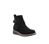 Hush Puppies Lyra Buckle Boot In Black Black