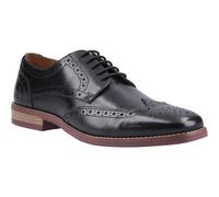 Hush Puppies Mack Leather Mens Black Brogues Shoes - Size UK 8