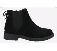 Hush Puppies Womens Boots Black Adults Ladies Chelsea Leather Maddy SIZE