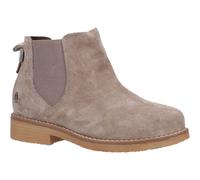 Hush Puppies Maddy Wide Suede Womens Grey Boots - Size UK 7