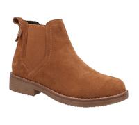 Hush Puppies Maddy Wide Suede Womens Tan Boots - Size UK 3