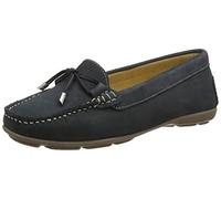 Hush Puppies MAGGIE Womens Nubuck Loafers Navy - UK 3