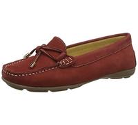 Hush Puppies MAGGIE Womens Nubuck Loafers Red - UK 3