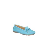 Hush Puppies Womens Maggie Toggle Slip On Flat Casual Shoes - Blue Leather - Size 5 (UK Shoe)