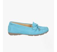 Hush Puppies MAGGIE Womens Leather Driving Shoes Teal - UK 6