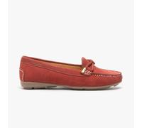 Hush Puppies MAGGIE Womens Nubuck Loafers Red - UK 5