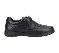 Hush Puppies Magnus Leather Touch Fastening Mens Smart Casual Shoes Black