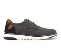 Hush Puppies Bruce Men's Grey & Brown Canvas 4 Eyelet Shoes, Size: 7