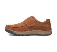 Hush Puppies Men's Shoes Casper Touch-Fastening Leather Memory Foam Tan 6