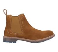 Hush Puppies Male Justin Suede Chelsea Boot, Tan, 6