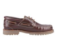 Hush Puppies Mens Boat Shoes Weston Boat Shoe Leather Lace Up brown UK Size 6