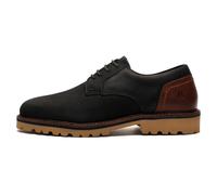 Hush Puppies Marcus Mens Leather Lace Up Shoes Smart Casual Comfort Navy