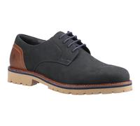 Hush Puppies Marcus Nubuck Mens Navy Lace-Up Shoes - Size UK 9