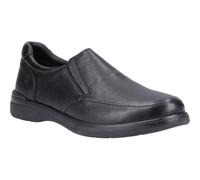Hush Puppies Matthew Leather Mens Black Loafers - Size UK 10