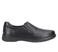Hush Puppies Matthew Leather Men's Shoes Men's | Slip On Shoes | Black | UK Size 11