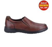 Hush Puppies Matthew Mens Classic Slip On Shoes, Brown, 6 UK