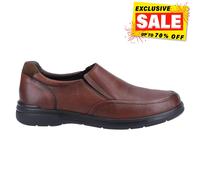 Hush Puppies Matthew Mens Classic Slip On Shoes, Brown, 6 UK