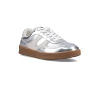 HUSH PUPPIES Maura Leather Trainers Silver 3