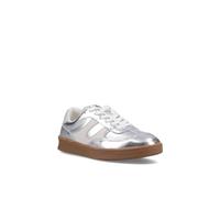 Hush Puppies Women's Morgan Retro Sneaker, Silver, 8 UK