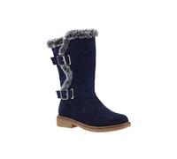 Hush Puppies 'megan' Suede Leather Mid Boots In Navy Navy 3