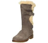 Hush Puppies MEGAN Womens Suede Mid-Calf Boots Grey
