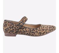 Hush Puppies Women's Melissa Strap Mary Jane Flat, Leopard, 3 UK