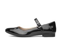 Hush Puppies Women's Melissa Ballerinas Patent Leather Black UK 3