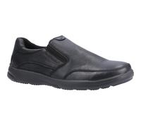 Hush Puppies Mens Aaron Slip On Leather Shoe (Black) - Size UK 7