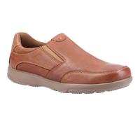 Hush Puppies Mens Aaron Slip On Leather Shoe (Chestnut Brown) - Multicolour - Size UK 6
